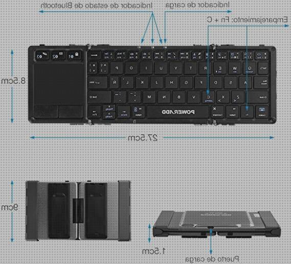 Review de poweradd teclado inalámbrico plegable
