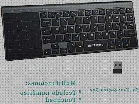 Las mejores marcas de touchpad teclados inalambricos teclado generalkeys inalambrico con touchpad