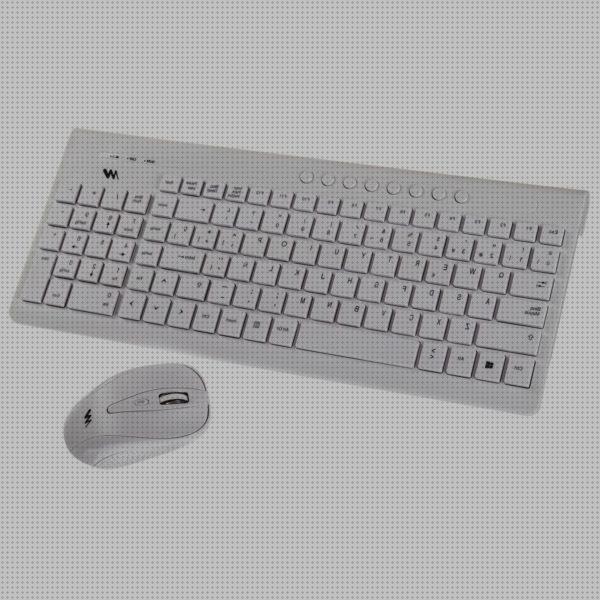 Las mejores españoles ratones teclados teclado y raton inalambrico español blanco
